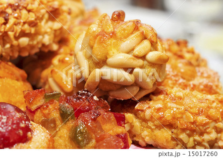 panellets, typical pastries of Catalonia, Spain, eaten in All Sa panellets, typical pastries of Catalonia, Spain, eaten in All Sa 15017260