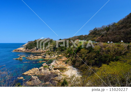 山陰海岸ジオパーク　城原海岸から東を望む 15020227
