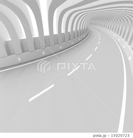 White Futuristic Tunnel 15020723