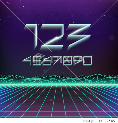 80s Retro Futurism Geometric Numbers 80s Retro Futurism Geometric Numbers 15022585