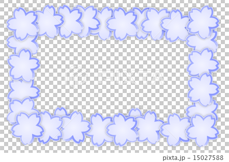 Flower frame _ blue 15027588