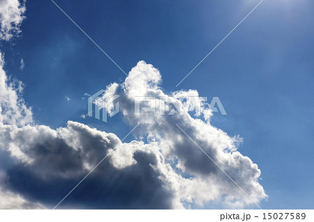 blue sky with cloud closeup 15027589