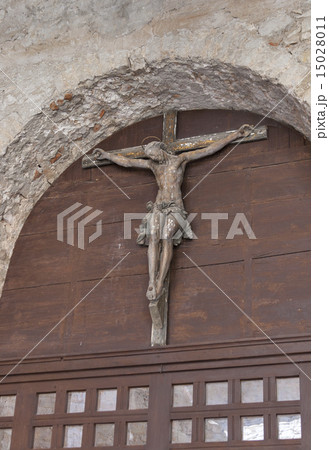 Crucifix in Porec Euphrasian Basilica, Croatia 15028011
