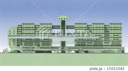 マンションの断面図 マンションの断面図 15031082