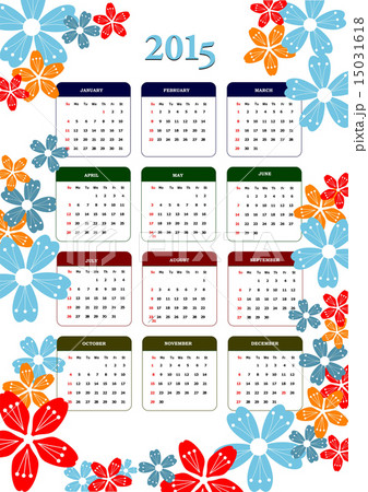 Calendar 2015 with dairy page image 15031618