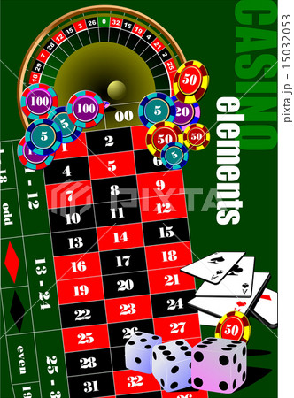 Casino elements. Vector illustration Casino elements. Vector illustration 15032053