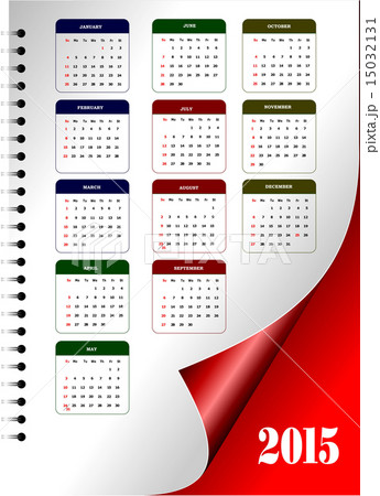 Calendar 2015 with dairy page image Calendar 2015 with dairy page image 15032131