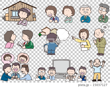 工務店・建築屋さんイラスト 15037127