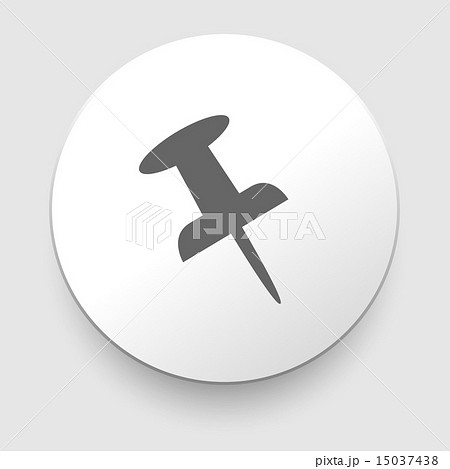Vector push pin icon 15037438