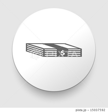 Vector Stack of Money Icon 15037592
