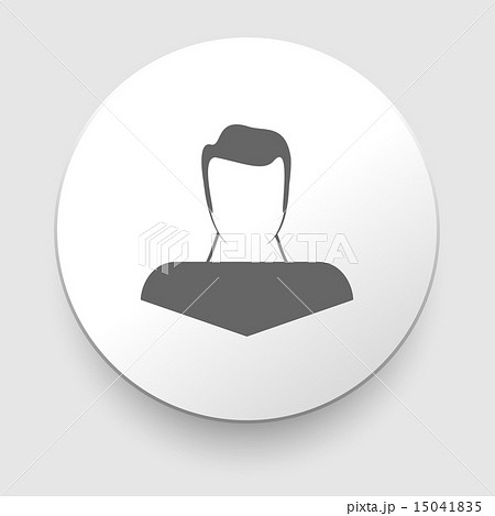 Man silhouette profile picture - vector 15041835