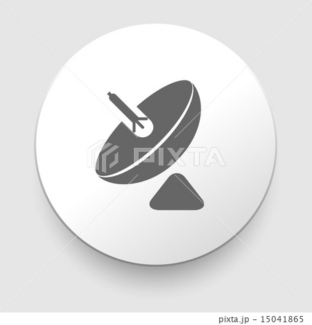 Parabolic antenna Icon Isolated on White 15041865