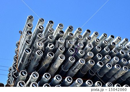 足場鳶材料：資材置き場：くさび緊結式足場 15042060