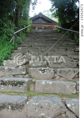 神魂(かもす)神社の石段（島根県松江市大庭町） 15042673
