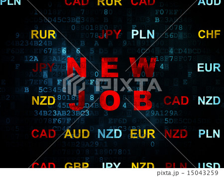 Business concept: New Job on Digital background 15043259