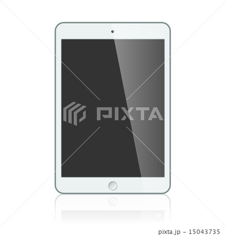 Black business tablet isolated on white background Black business tablet isolated on white background 15043735