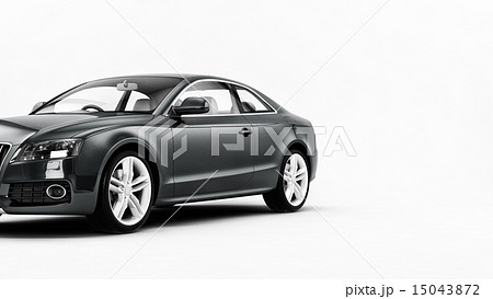 CG render of generic luxury coupe car 15043872