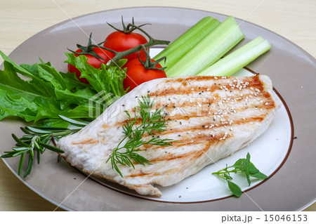Grilled turkey steak Grilled turkey steak 15046153
