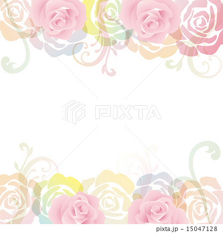 バラ 背景のイラスト素材 15047128 Pixta