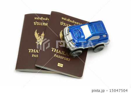 Thailand Passport and 4wd Car for Travel Concept. Thailand Passport and 4wd Car for Travel Concept. 15047504