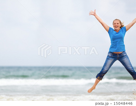 Jumping girl Jumping girl 15048446