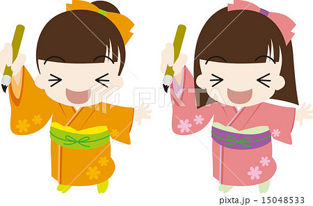 筆を持つ女の子 筆を持つ女の子 15048533