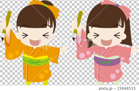 筆を持つ女の子 筆を持つ女の子 15048533