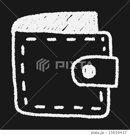 wallet doodle drawing 15050437