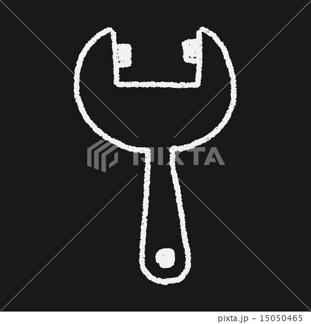 wrench doodle drawing 15050465