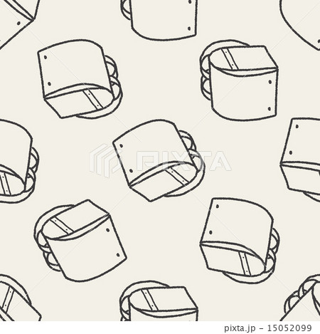doodle School bag seamless pattern background 15052099