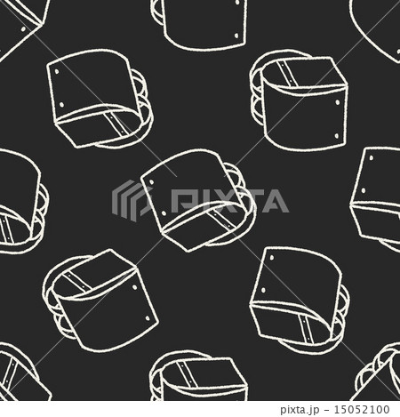 doodle School bag seamless pattern background 15052100