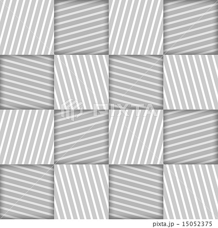 Striped Squares Geometric Vector Seamless Pattern 15052375