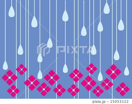 雨　滴　あじさい 15053122