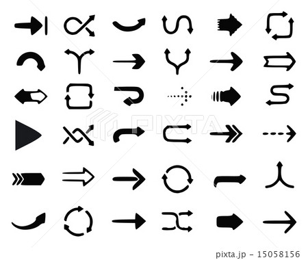 arrows set, hand drawn, sketched style 15058156