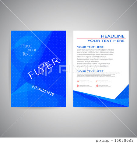 Abstract  Geometric Triangle template layout for brochure, magazine, flyer, booklet, cover or report 15058635