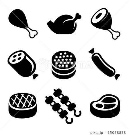 Meat Icons Set Meat Icons Set 15058858