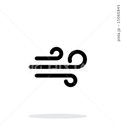 Sandstorm weather simple icon on white background. 15060845