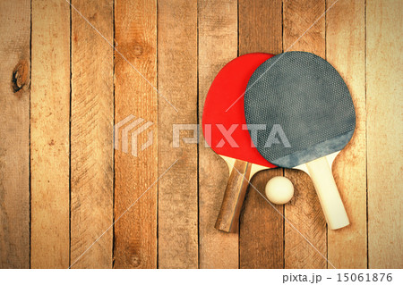 Ping pong paddle and ball  15061876