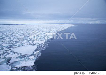 世界自然遺産　知床の流氷 15064236