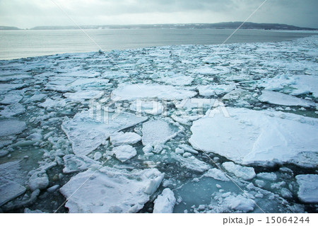 世界自然遺産　知床の流氷 15064244