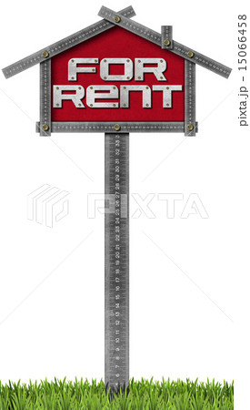 House For Rent Sign - Metallic Meter 15066458