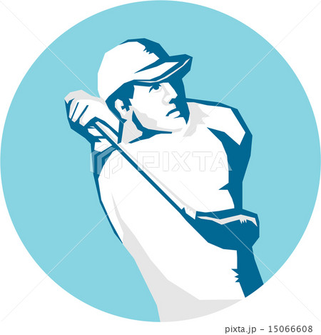Golfer Tee Off Golf Stencil Golfer Tee Off Golf Stencil 15066608