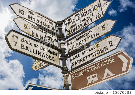 Signpost for places in cork Ireland 15070283