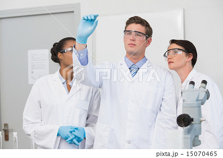 Concentrated scientists working together Concentrated scientists working together 15070465