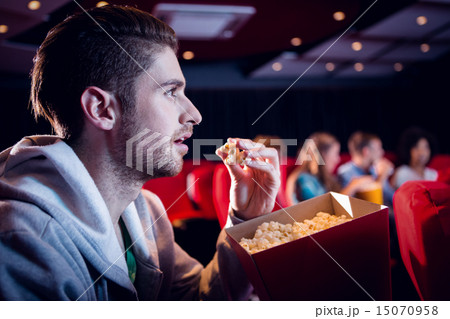 People watching a film People watching a film 15070958