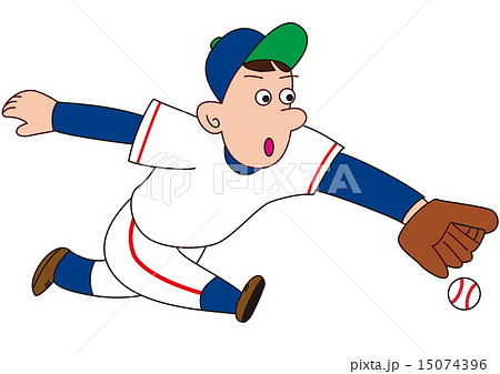 野球の守備_ゴロ 野球の守備_ゴロ 15074396