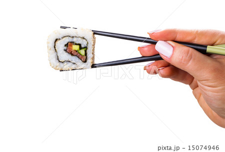 sticks in hand with roll 15074946