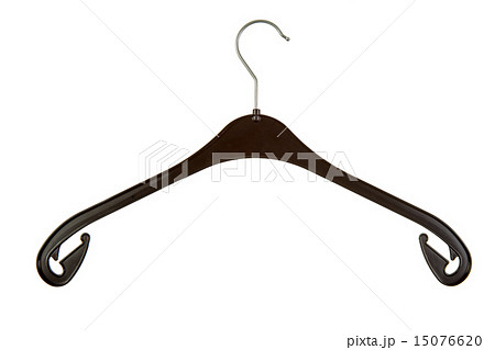 Black plastic hanger 15076620