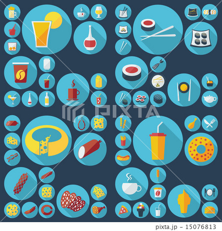 sushi, fast food, cheeses and sausages, liquid container 15076813