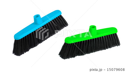 Brushes the floor on a white 15079608